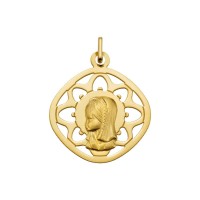 Medalla de oro original Virgen niña con orla (1823104)