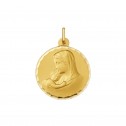 Medalla oro Virgen María y Niño Jesús  (1604235N)