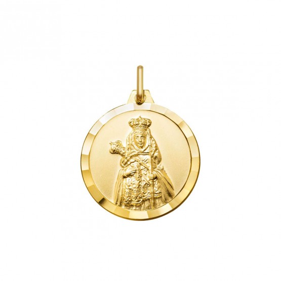 Medalla Virgen de Candelaria en plata dorada
