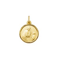 Medalla en oro imagen Cristo con niño
