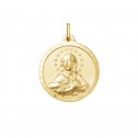 Medalla Virgen Inmaculada plata dorada