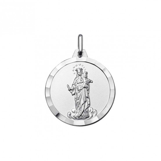 Medalla plata Virgen María Auxiliadora