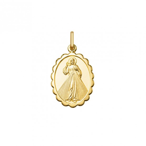 Medalla de oro 18k Cristo de la Misericordia