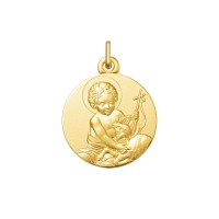 Medalla de San Juan Bautista oro amarillo