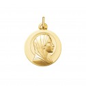 Medalla de la Virgen María en oro