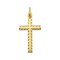 Colgante cruz en oro (modelo 232004 de ARGYOR)