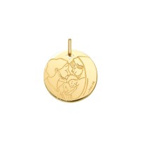Medalla de la Sagrada Familia diseñada por Sara B.G. para MiMedalla hecha en oro