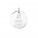 Medalla Virgen embarazada by Sara B.G. en plata de ley