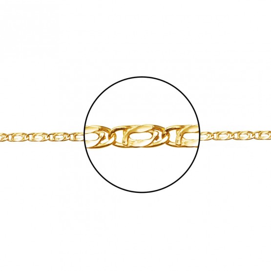Cadena de oro de 9k diseño ojo de perdiz 2,70 mm.