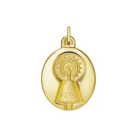 Medalla Virgen del Pilar con manto mate/brillo (1034215)