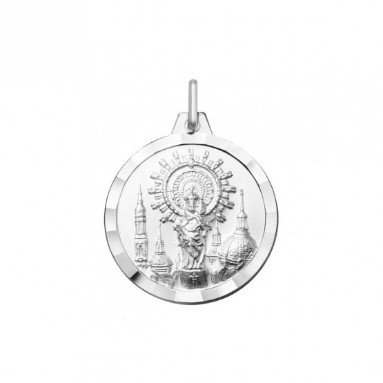 Medalla religiosa Virgen del Pilar en plata (1000215)