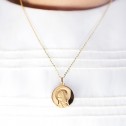Medalla de oro Virgen niña láser (1030104L)
