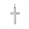 Colgante cruz en plata (232003)