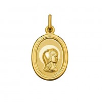 Medalla de oro ovalada Virgen Niña (1925175)