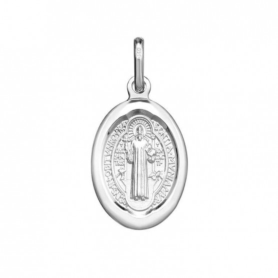Medalla de plata con la imagen de San Benito (1038277)