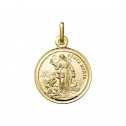 Medalla Santa Marta plata dorada