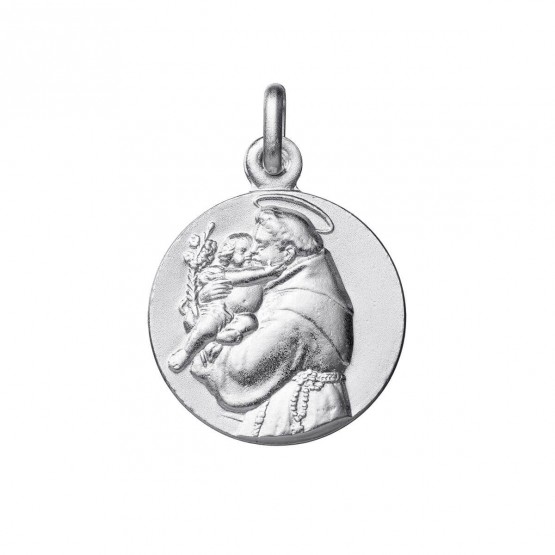 Medalla de San Antonio de Padua en plata