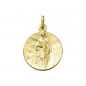 Medalla de San Lorenzo en plata bañada en oro