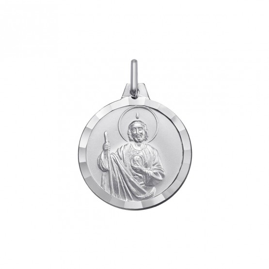 Medalla de San Judas Tadeo en plata 925