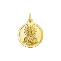 Medalla Virgen de la Macarena en oro 18k