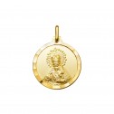 Medalla Esperanza de Triana en plata de ley dorada