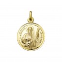 Medalla de San Andrés Apóstol en plata dorada