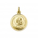 Medalla San Francisco Javier en oro 18k