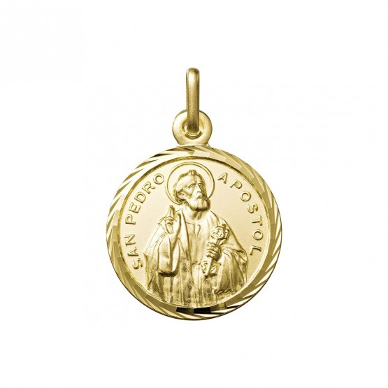 Medalla San Pedro Apóstol oro 18k