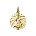 Medalla Niño Jesús de Praga oro 18k