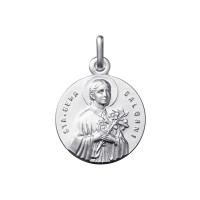 Medalla de Santa Gema Galgani en plata de 1ª Ley