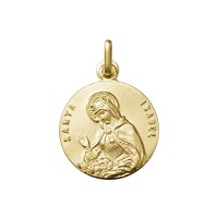 Medalla de Santa Isabel de Portugal oro 18k