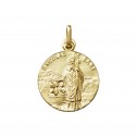 Medalla de San Nicolás de Bari plata dorada