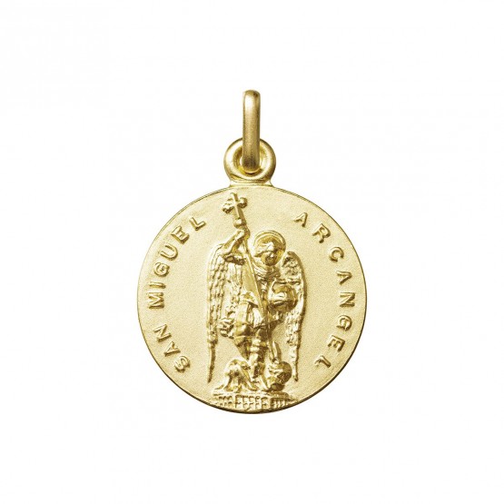 Medalla San Miguel Arcángel en oro de 18k