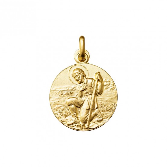 Medalla San Isidro en oro 18k