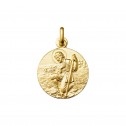 Medalla San Isidro en plata dorada