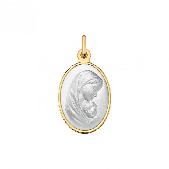 Medalla bicolor con la Virgen María y el Niño (1291284)-18