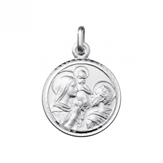 Medalla Sagrada Familia plata