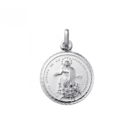 Medalla Virgen de la Asunción en plata