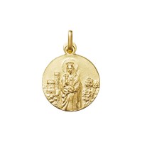 Medalla Santa Bárbara en oro 18k