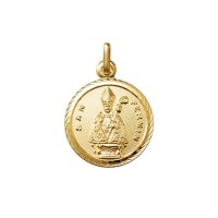 Medalla San Fermín en oro 18k