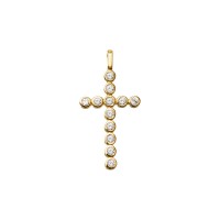 Cruz de oro con circonitas (75A0020Z)