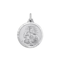 Medalla de oro blanco de la Virgen del Carmen (1B00202)