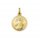 Medalla religiosa de Ntra. Sra. de la Merced en plata dorada modelo 0120540D de MiMedalla.
