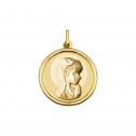 Medalla de oro Virgen niña redonda (1900186)