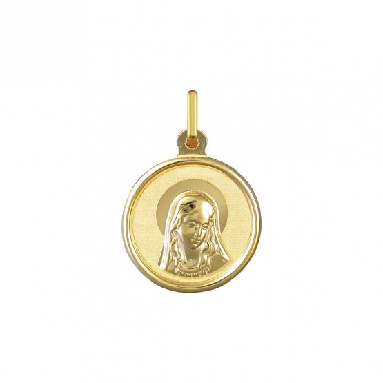Medalla religiosa Virgen María mate/brillo
